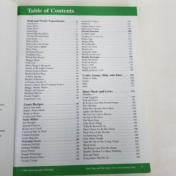 Gross and Annoying Songs :Grades 2-4 by Ken Carder (2006, Trade Paperback) 3 CDs - Picture 7 of 8